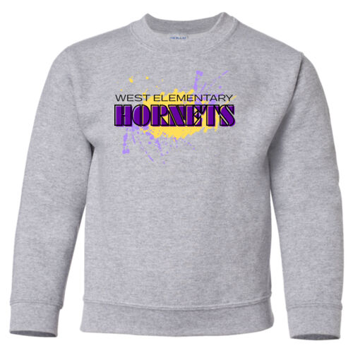 D5 - Gildan 18000B Youth Heavy Blend Youth Crewneck Sweatshirt Thumbnail